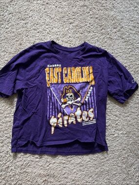 East Carolina Pirates Purple Women’s Graphic Tee - Champion